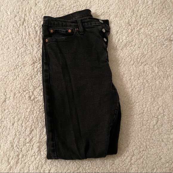 Levi’s Wedgie Skinny Jeans - black wash - Picture 3 of 5